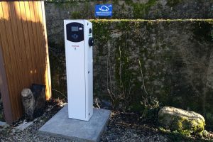 Electric car charging station